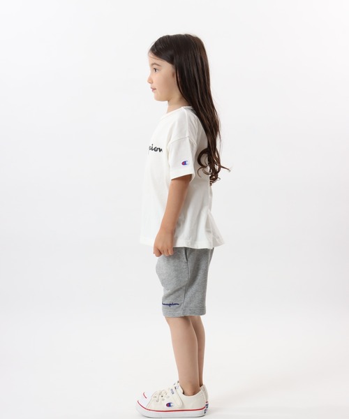 Champion(チャンピオン)の「【Champion/チャンピオン】キッズ ベーシック ショートスリーブTシャツ(Tシャツ/カットソー・キッズ・ライトパープル/ベージュ/ネイビー/グレー/オフホワイト/ターコイズブルー/イエロー/ブラック・100/130/140/150/160/110/120)」の14枚目の写真
