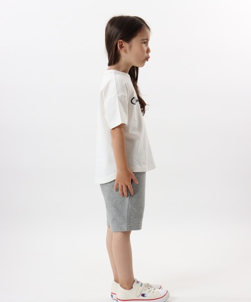 Champion(チャンピオン)の「【Champion/チャンピオン】キッズ ベーシック ショートスリーブTシャツ(Tシャツ/カットソー・キッズ・ライトパープル/ベージュ/ネイビー/グレー/オフホワイト/ターコイズブルー/イエロー/ブラック・100/130/140/150/160/110/120)」の16枚目の写真