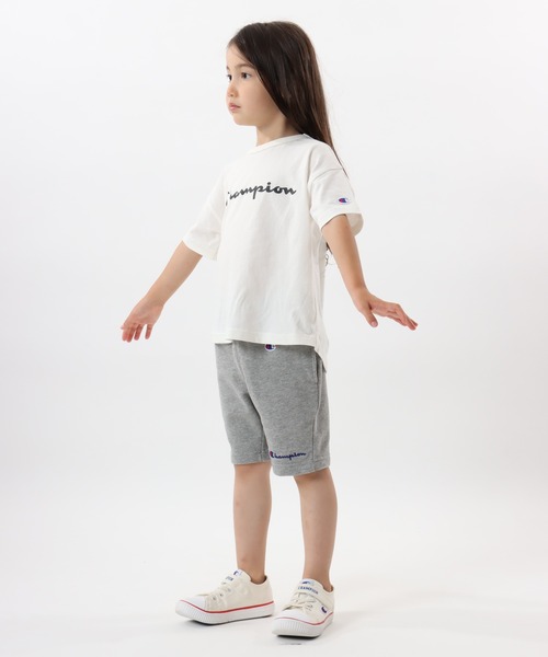 Champion(チャンピオン)の「【Champion/チャンピオン】キッズ ベーシック ショートスリーブTシャツ(Tシャツ/カットソー・キッズ・ライトパープル/ベージュ/ネイビー/グレー/オフホワイト/ターコイズブルー/イエロー/ブラック・100/130/140/150/160/110/120)」の17枚目の写真
