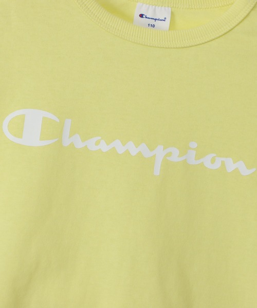 Champion(チャンピオン)の「【Champion/チャンピオン】キッズ ベーシック ショートスリーブTシャツ(Tシャツ/カットソー・キッズ・ライトパープル/ベージュ/ネイビー/グレー/オフホワイト/ターコイズブルー/イエロー/ブラック・100/130/140/150/160/110/120)」の10枚目の写真