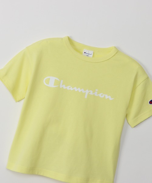 Champion(チャンピオン)の「【Champion/チャンピオン】キッズ ベーシック ショートスリーブTシャツ(Tシャツ/カットソー・キッズ・ライトパープル/ベージュ/ネイビー/グレー/オフホワイト/ターコイズブルー/イエロー/ブラック・100/130/140/150/160/110/120)」の11枚目の写真