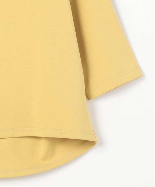 NICOLE white(ニコルホワイト)の「後ろタックTEE 8分袖(Tシャツ/カットソー・レディース・チャコールグレー/サックスブルー/イエロー/オフホワイト・FREE)」の18枚目の写真