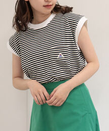 GEVACO | 【GEVACO/ゲバコ】天竺ボーダーフレンチスリーブTシャツ(Tシャツ/カットソー)