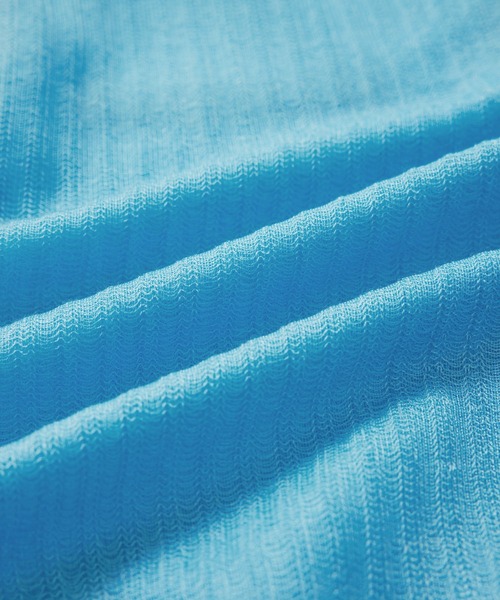 ROPE'（ロペ）の「シアーポロニット（ニット/セーター・レディース・ダークブラウン/サックスブルー/クリーム・38）」の9枚目の写真