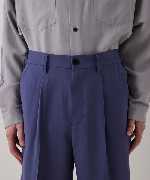 JUNRED（ジュンレッド）の「ドレープテクスチャー1タックストレートパンツ（スラックス・メンズ・ライトグレー/ブラック/ブルー系その他4・S/M/L）」の22枚目の写真