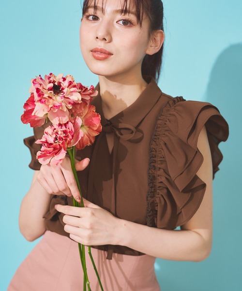 NOELA（ノエラ）の「ダブルフリルシャツブラウス（シャツ/ブラウス