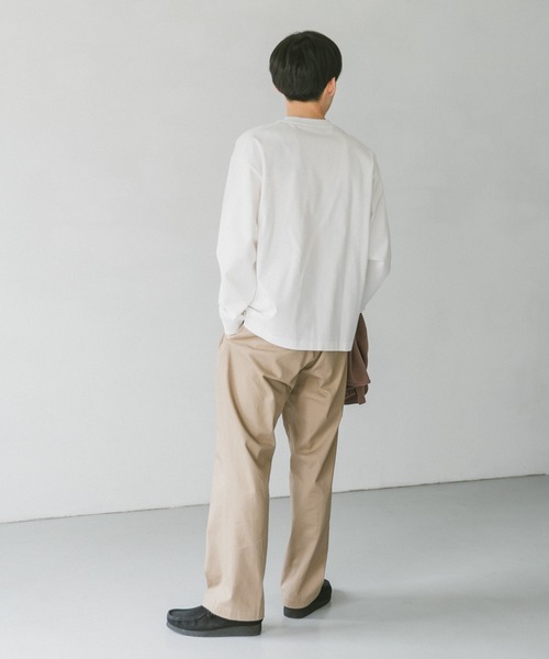 URBAN RESEARCH DOORS（アーバンリサーチドアーズ）の「ダブルシルケットロングスリーブTシャツ（Tシャツ/カットソー・メンズ・ホワイト/ネイビー/グリーン・MEDIUM/LARGE）」の20枚目の写真