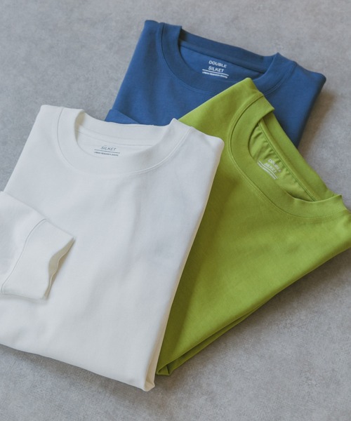 URBAN RESEARCH DOORS（アーバンリサーチドアーズ）の「ダブルシルケットロングスリーブTシャツ（Tシャツ/カットソー・メンズ・ホワイト/ネイビー/グリーン・MEDIUM/LARGE）」の15枚目の写真