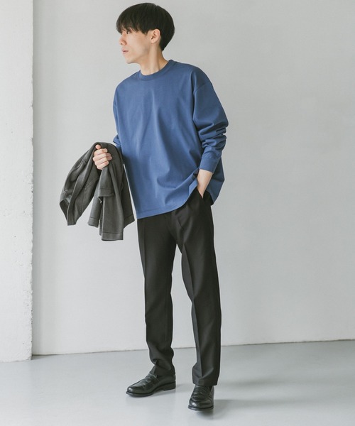 URBAN RESEARCH DOORS（アーバンリサーチドアーズ）の「ダブルシルケットロングスリーブTシャツ（Tシャツ/カットソー・メンズ・ホワイト/ネイビー/グリーン・MEDIUM/LARGE）」の22枚目の写真