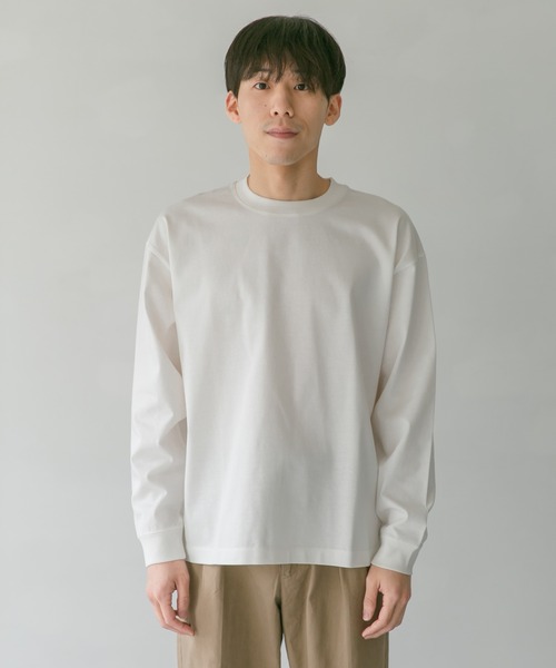 URBAN RESEARCH DOORS（アーバンリサーチドアーズ）の「ダブルシルケットロングスリーブTシャツ（Tシャツ/カットソー・メンズ・ホワイト/ネイビー/グリーン・MEDIUM/LARGE）」の17枚目の写真