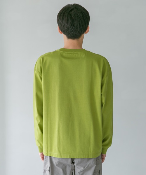 URBAN RESEARCH DOORS（アーバンリサーチドアーズ）の「ダブルシルケットロングスリーブTシャツ（Tシャツ/カットソー・メンズ・ホワイト/ネイビー/グリーン・MEDIUM/LARGE）」の7枚目の写真