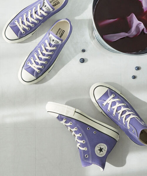 CONVERSE ALL STAR（コンバースオールスター）の「【CONVERSE/コンバース】オールスター ノコリゾメHI スニーカー（スニーカー・レディース・ミント/ライトパープル・23/24）」の3枚目の写真