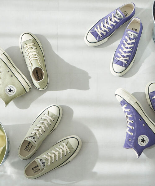 CONVERSE ALL STAR（コンバースオールスター）の「【CONVERSE/コンバース】オールスター ノコリゾメHI スニーカー（スニーカー・レディース・ミント/ライトパープル・23/24）」の7枚目の写真