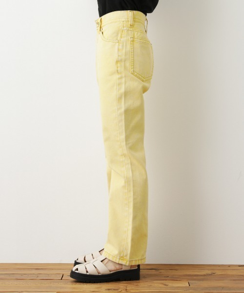 RODEO CROWNS WIDE BOWL(ロデオクラウンズワイドボウル)の「カラーフレアパンツ(デニムパンツ・レディース・ブルー/イエロー/ブラウン・SMALL/MEDIUM)」の8枚目の写真