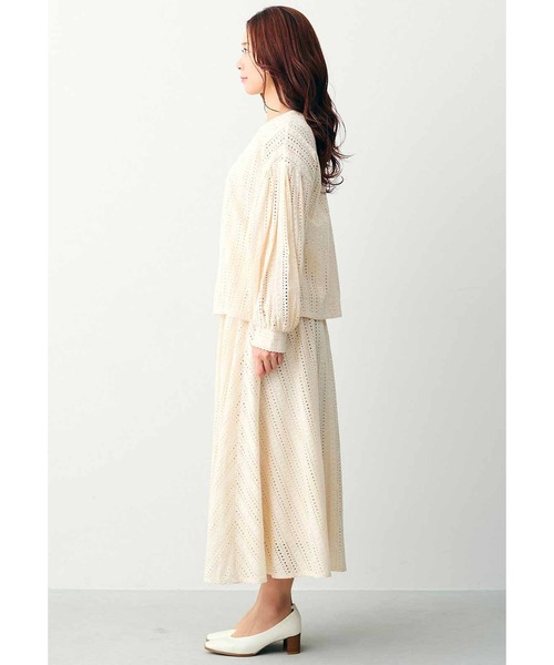 【セール】ＩＥＤＩＴ ボーラーレースにときめく ボリュームロングスカート（スカート）｜IEDIT（イディット）