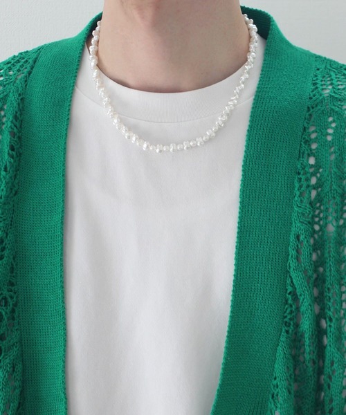 y/m by sawa（イムバイサワ）の「SAWA×y/m シンプルフェイクパールネックレス（ネックレス・メンズ・ホワイト・FREE）」の2枚目の写真