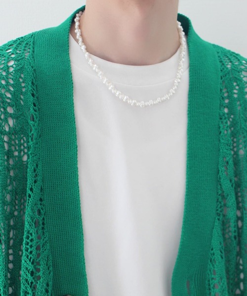 y/m by sawa（イムバイサワ）の「SAWA×y/m シンプルフェイクパールネックレス（ネックレス・メンズ・ホワイト・FREE）」の3枚目の写真