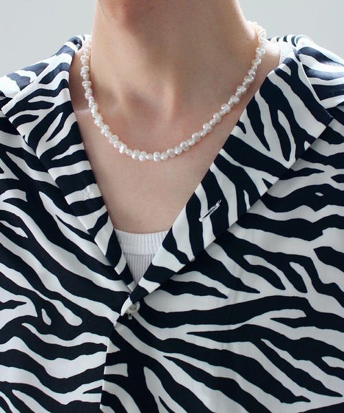 y/m by sawa（イムバイサワ）の「SAWA×y/m シンプルフェイクパールネックレス（ネックレス・メンズ・ホワイト・FREE）」の4枚目の写真