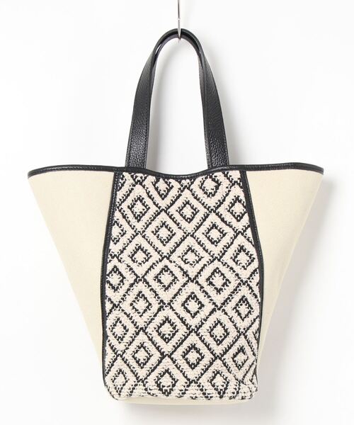 ground green store（グラウンドグリーンストア）の「KASSIOPEA/ LIV/ トートバッグ（トートバッグ・レディース・ブラック/ベージュ/ライム/ブルー・FREE）」の2枚目の写真