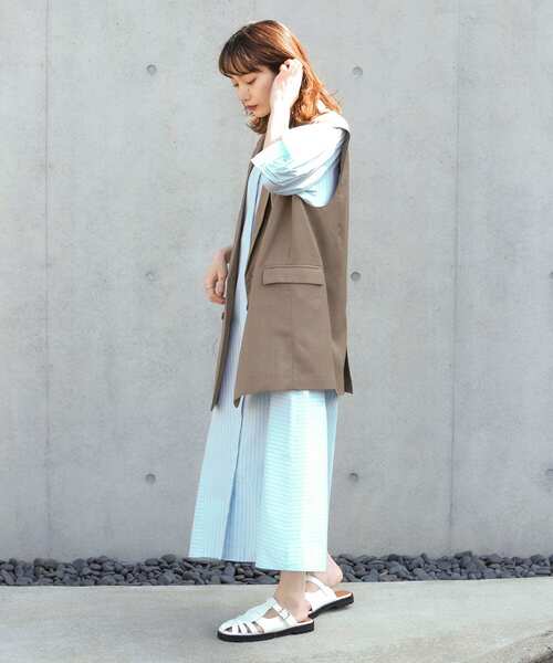 KBF（ケイビーエフ）の「BIGテーラーベスト（ベスト・レディース・ネイビー/グレー/ブラウン・ONE）」の9枚目の写真