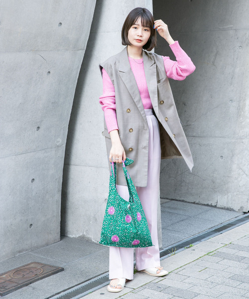 KBF（ケイビーエフ）の「BIGテーラーベスト（ベスト・レディース・ネイビー/グレー/ブラウン・ONE）」の13枚目の写真