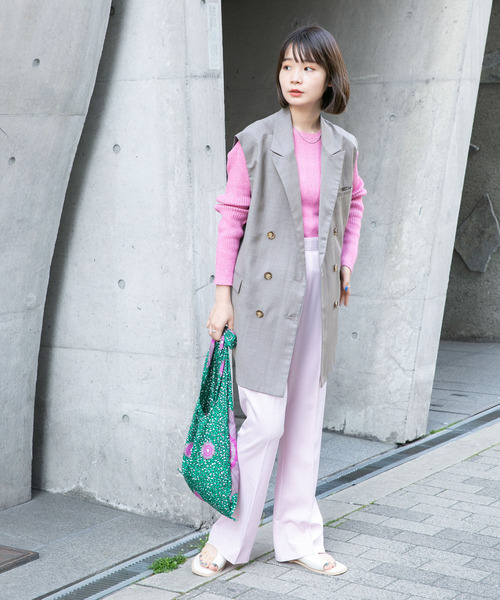 KBF（ケイビーエフ）の「BIGテーラーベスト（ベスト・レディース・ネイビー/グレー/ブラウン・ONE）」の14枚目の写真