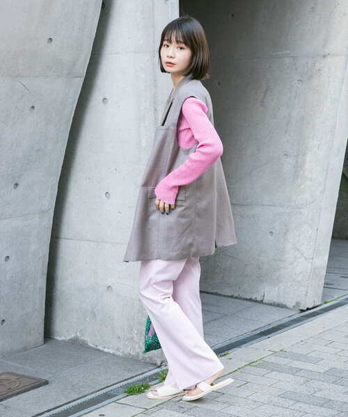 KBF（ケイビーエフ）の「BIGテーラーベスト（ベスト・レディース・ネイビー/グレー/ブラウン・ONE）」の15枚目の写真