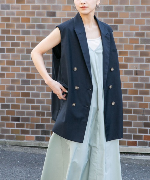 KBF（ケイビーエフ）の「BIGテーラーベスト（ベスト・レディース・ネイビー/グレー/ブラウン・ONE）」の17枚目の写真