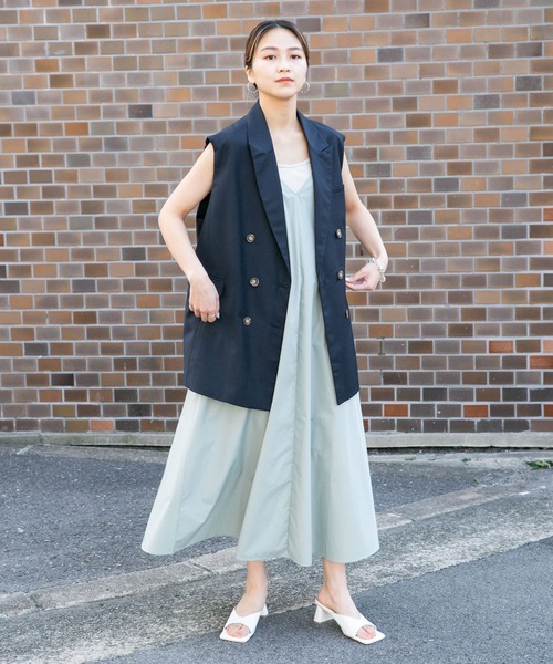 KBF（ケイビーエフ）の「BIGテーラーベスト（ベスト・レディース・ネイビー/グレー/ブラウン・ONE）」の22枚目の写真