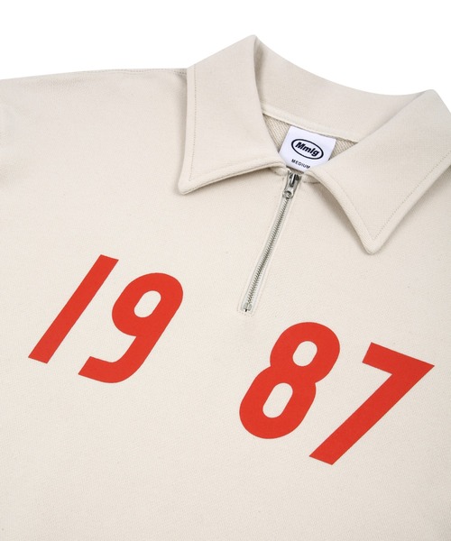 87mm（87mm）の「【87MM / Mmlg】1987 HALF ZIP SWEAT / パルチムエムエム MMLG 1987 ハーフジップ スウェットシャツ（スウェット・レディース・ネイビー/グレー/ナチュラル/グリーン・LARGE/MEDIUM/SMALL）」の13枚目の写真