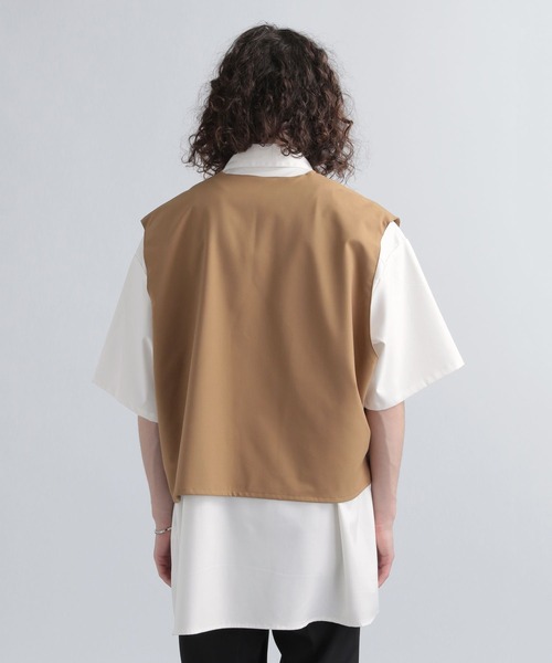 HARE（ハレ）の「2ピースベストレイヤードシャツ(HARE)（シャツ 