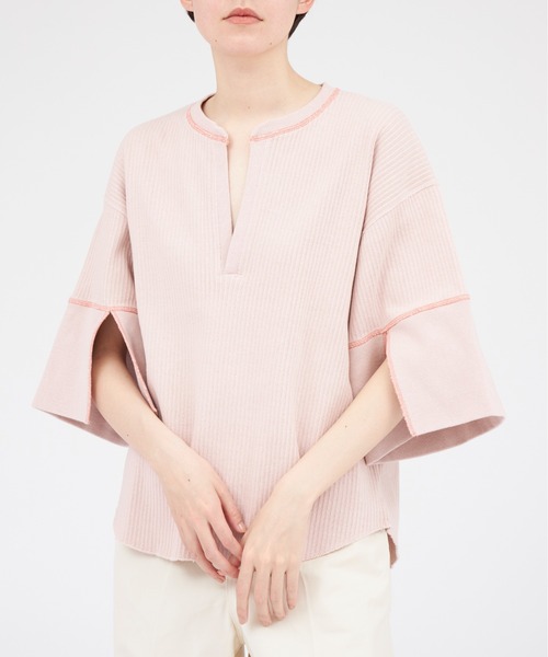 トップス CLANE COLOR STITCH HEAVY RIB TOPS 明日4月8日（金）発売の”COLOR STITCH HEAVY RIB TOPS”を3色