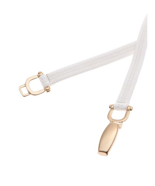 RESEXXY（リゼクシー）の「メタルコンビゴムベルト（ベルト・レディース・ホワイト/ブラック/ベージュ・FREE）」の9枚目の写真