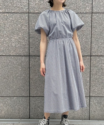 GAP | パフスリーブ ミディワンピース(ワンピース)