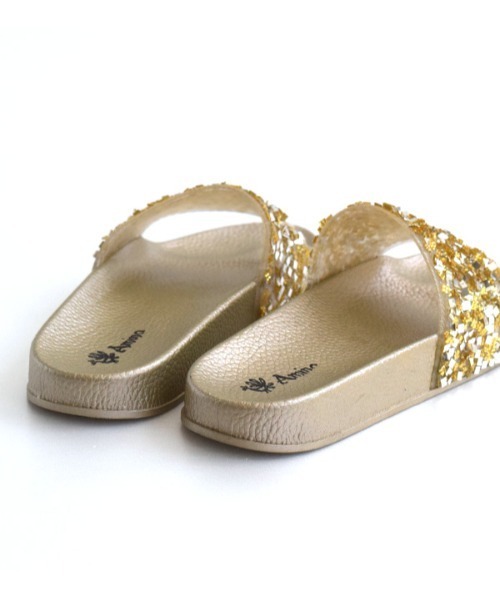 e-zakkamania stores(イーザッカマニアストアーズ)の「グリッタースライドサンダル(サンダル・レディース・シルバー/ゴールド・M/L)」の9枚目の写真