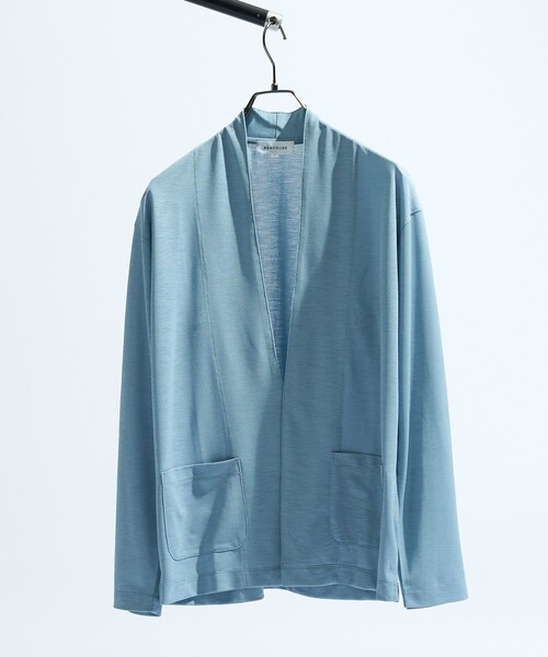 ABAHOUSE(アバハウス)の「【定番/シアー素材】ストレッチ カノコ ワンボタン カーディガン(カーディガン/ボレロ・メンズ・ブラック/ベージュ/グリーン系その他/ブルー系その他/ブルー系その他2/ブラウン系その他/グレー系その他/その他/ライトブルー/ダークベージュ・44/46/48)」の12枚目の写真