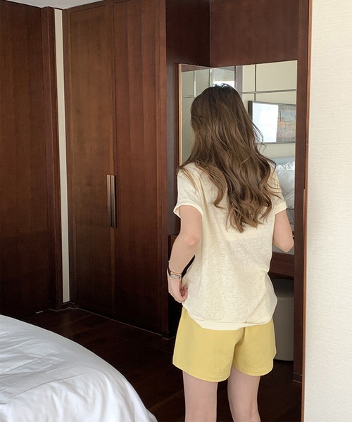 aimoha（アイモハ）の「カジュアルハーフパンツ（その他パンツ・レディース・イエロー/パープル/グリーン/レッド/ブラック/ホワイト・MEDIUM/SMALL）」の19枚目の写真