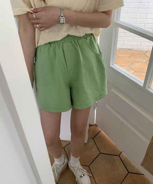 aimoha（アイモハ）の「カジュアルハーフパンツ（その他パンツ・レディース・イエロー/パープル/グリーン/レッド/ブラック/ホワイト・MEDIUM/SMALL）」の15枚目の写真