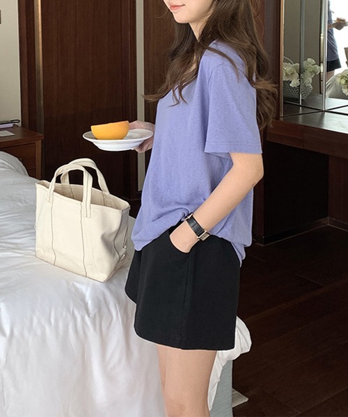 aimoha（アイモハ）の「カジュアルハーフパンツ（その他パンツ・レディース・イエロー/パープル/グリーン/レッド/ブラック/ホワイト・MEDIUM/SMALL）」の12枚目の写真