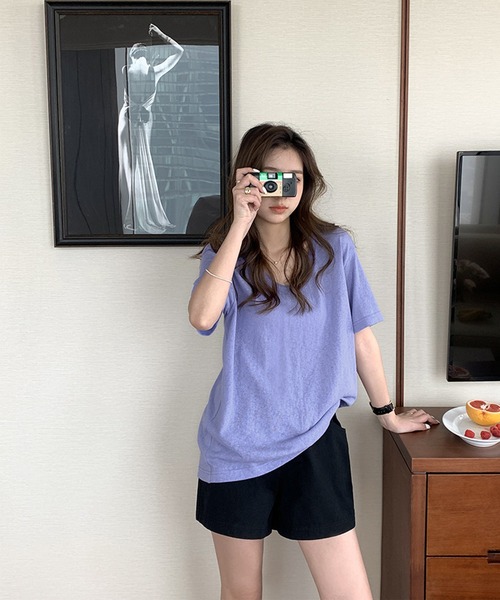 aimoha（アイモハ）の「カジュアルハーフパンツ（その他パンツ・レディース・イエロー/パープル/グリーン/レッド/ブラック/ホワイト・MEDIUM/SMALL）」の10枚目の写真