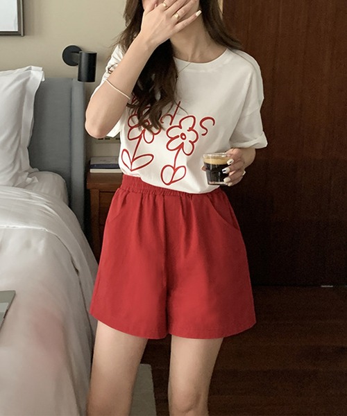 aimoha（アイモハ）の「カジュアルハーフパンツ（その他パンツ・レディース・イエロー/パープル/グリーン/レッド/ブラック/ホワイト・MEDIUM/SMALL）」の21枚目の写真