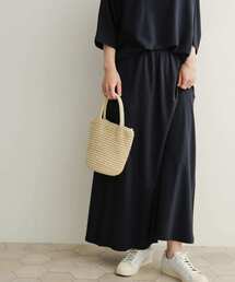 『セットアップ対応』コットンレーヨンギャザースカート