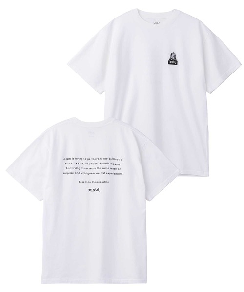 すぐ届く☆X-girl Tシャツ ワンポイント シンプルなデザイン org.jpg