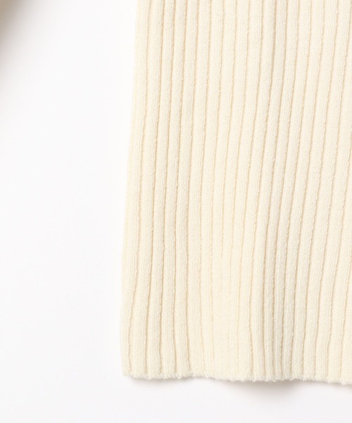 Heather（ヘザー）の「フレアピタリブニット　283319（ニット/セーター・レディース・ブラウン/オフホワイト/ブルー/ブラック/マスタード/ホワイト系/イエロー/ブラック系/レッド/ブラウン系/ライトイエロー/ベージュ/スカイブルー/グレー/ピンク/チョコ/ベビーピンク・FREE）」の21枚目の写真