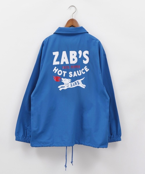 niko and...（ニコアンド）の「【LA FOOD SHOP】コラボコーチジャケット（ナイロンジャケット・メンズ・ブラック/ベージュ/ブルー・FREE）」の6枚目の写真