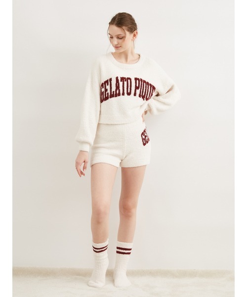 gelato pique（ジェラートピケ）の「パウダーロゴジャガードショート