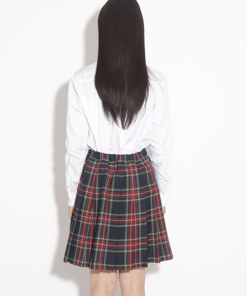 セール】【卒服】チェック柄プリーツスカート+リボンセット