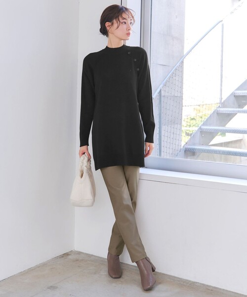 Tiaclasse(ティアクラッセ)の「【日本製】すふれ起毛ストレートパンツ(その他パンツ・レディース・ブラック/オフホワイト/モカ/キャメル/グリーン/ブラウン系その他/チャコールグレー・XL/XXL)」の10枚目の写真