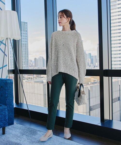 Tiaclasse(ティアクラッセ)の「【日本製】すふれ起毛ストレートパンツ(その他パンツ・レディース・ブラック/オフホワイト/モカ/キャメル/グリーン/ブラウン系その他/チャコールグレー・XL/XXL)」の22枚目の写真