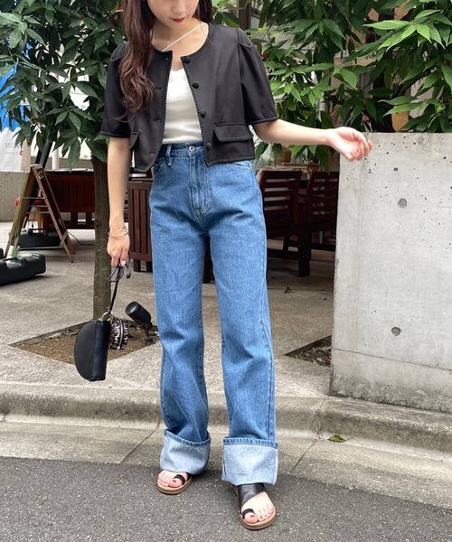one after another NICE CLAUP(ワンアフターアナザーナイスクラップ)の「ストラップカップ付きキャミソール(キャミソール・レディース・ブラック/ベージュ/オフホワイト/ラベンダー・FREE)」の10枚目の写真